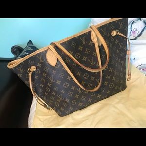 LV gently used mm neverfull bag